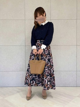 「Te chichi CLASSIC（テチチクラシック）のアイテム（シャツ/ブラウス）」を使った、miho.kさん（レディース・158cm）の秋コーディネート