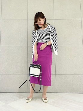「Te chichi（テチチ）のアイテム（アンサンブル）」を使った、miho.kさん（レディース・158cm）の春コーディネート