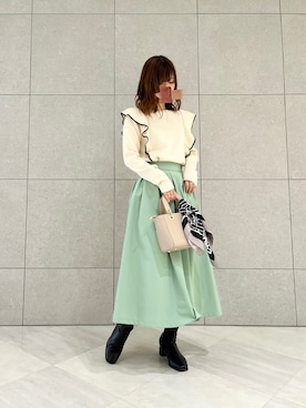 「Te chichi（テチチ）のアイテム（財布/小物）」を使った、miho.kさん（レディース・158cm）の冬コーディネート