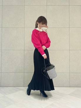 「Te chichi（テチチ）のアイテム（イヤリング）」を使った、miho.kさん（レディース・158cm）の秋コーディネート