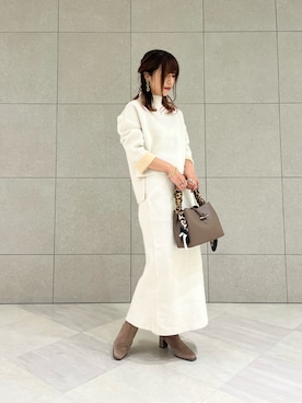 「ニットアップ」｜「アイテム（ブーツ）」を使った、miho.kさん（レディース・158cm）の秋コーディネート