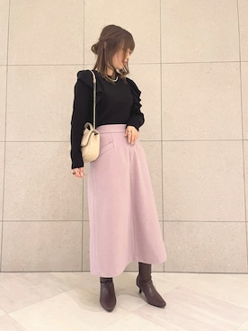 miho.kさん（レディース・158cm）の冬コーディネート