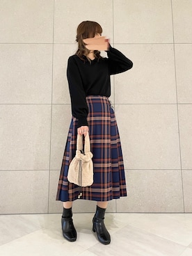 miho.kさん（レディース・158cm）の冬コーディネート