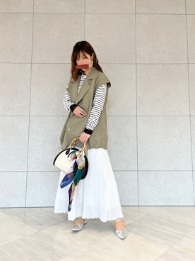 「Te chichi（テチチ）のアイテム（財布/小物）」を使った、miho.kさん（レディース・158cm）の冬コーディネート