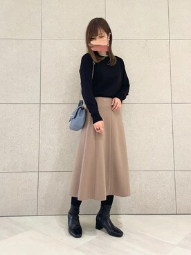 miho.kさん（レディース・158cm）の冬コーディネート