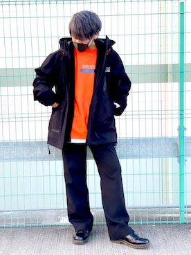 「ストリートファッション」｜「アイテム（ブルゾン）」を使った、AOIさん（メンズ・171cm）の秋コーディネート