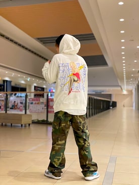 「AVIREX（アヴィレックス）のアイテム（ニットキャップ/ビーニー）」を使った、AOIさん（メンズ・171cm）の夏コーディネート
