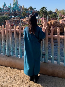 「アイテム（ジャケット/アウター、ブルー系）」を使った、ぴぐー 𓃟さん（レディース・153cm）の冬コーディネート