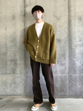 「BALLAST ARK（バラストアーク）のアイテム」を使った、香月さん（メンズ・179cm）の秋コーディネート