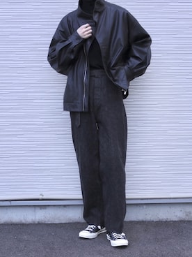 「stein（シュタイン）のアイテム（その他アウター）」を使った、ichi/いちさん（メンズ・180cm）の冬コーディネート