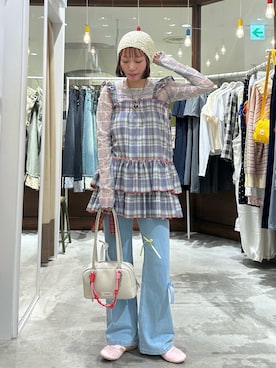 「HELLO.SANFRANCISCO（ハローサンフランシスコ）のアイテム（トップス）」を使った、みゆさん（レディース・164cm）の春コーディネート