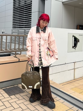 「アイテム（チュニック）」を使った、みゆさん（レディース・164cm）の秋コーディネート