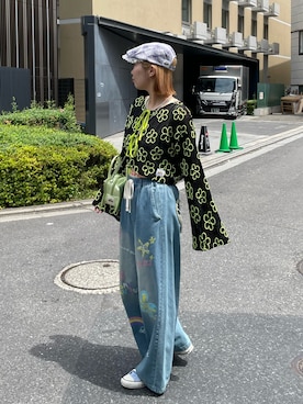 「HELLO.SANFRANCISCO（ハローサンフランシスコ）のアイテム」を使った、みゆさん（レディース・164cm）の夏コーディネート