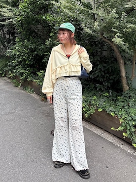 「アイテム（パーカー）」を使った、みゆさん（レディース・164cm・20代）の夏コーディネート