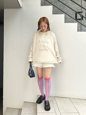 「HELLO.SANFRANCISCO（ハローサンフランシスコ）のアイテム」を使った、みゆさん（レディース・164cm）の夏コーディネート