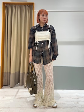 「秋コーデ」｜「アイテム（ワンピース/ドレス）」を使った、みゆさん（レディース・164cm）の夏コーディネート