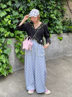 「HELLO.SANFRANCISCO（ハローサンフランシスコ）のアイテム」を使った、みゆさん（レディース・164cm）の夏コーディネート