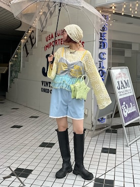 「HELLO.SANFRANCISCO（ハローサンフランシスコ）のアイテム」を使った、みゆさん（レディース・164cm）の夏コーディネート