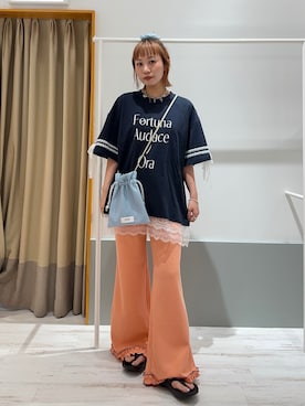 「アイテム（その他パンツ）」を使った、みゆさん（レディース・164cm）の夏コーディネート