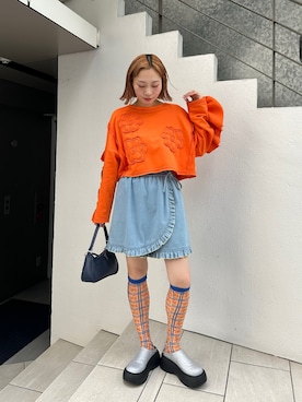 「HELLO.SANFRANCISCO（ハローサンフランシスコ）のアイテム」を使った、みゆさん（レディース・164cm）の夏コーディネート
