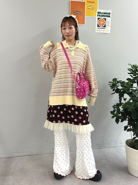 「HELLO.SANFRANCISCO（ハローサンフランシスコ）のアイテム」を使った、みゆさん（レディース・164cm）の春コーディネート