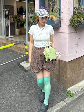 「HELLO.SANFRANCISCO（ハローサンフランシスコ）のアイテム」を使った、みゆさん（レディース・164cm）の夏コーディネート