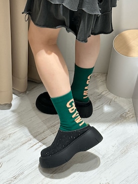 「アイテム（レッグウェア）」を使った、みゆさん（レディース・164cm）の夏コーディネート