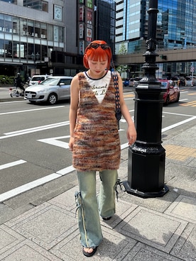 「アイテム（ベスト）」を使った、みゆさん（レディース・164cm・20代）の夏コーディネート