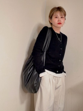 「アイテム（トートバッグ）」を使った、misakiさん（レディース・158cm・30代）の冬コーディネート