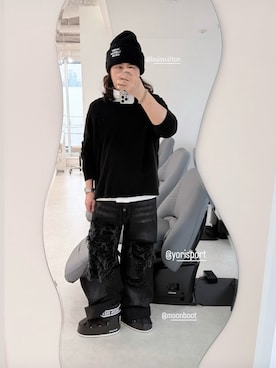 「アイテム（ニットキャップ/ビーニー）」を使った、中島 直樹さん（メンズ・170cm）の秋コーディネート