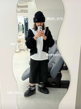 「アイテム（ニットキャップ/ビーニー）」を使った、中島 直樹さん（メンズ・170cm）の秋コーディネート