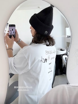 「アイテム（ニットキャップ/ビーニー）」を使った、中島 直樹さん（メンズ・170cm）の秋コーディネート