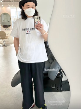 「アイテム（Tシャツ/カットソー）」を使った、中島 直樹さん（メンズ・170cm）の秋コーディネート