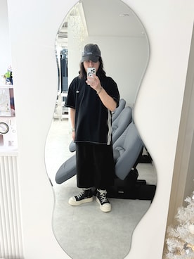 「Rick Owens（リックオウエンス）のアイテム」を使った、中島 直樹さん（メンズ・170cm）の冬コーディネート