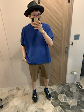 「BEAUTY&YOUTH UNITED ARROWS（ビューティーアンドユースユナイテッドアローズ）のアイテム」を使った、花mikiさん（メンズ・187cm）の夏コーディネート