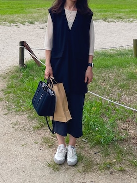 「アイテム（スカート）」を使った、しずさん（レディース・156cm）の夏コーディネート