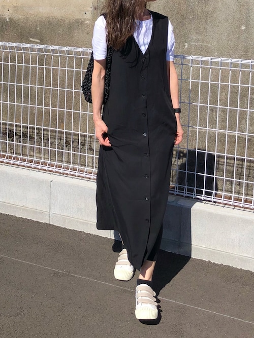 セール】リネンブレンドロングジレワンピース（ワンピース