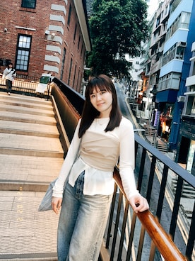 「AZUL by moussy（アズールバイマウジー）のアイテム」を使った、Jasmineさん（レディース・160cm）の夏コーディネート