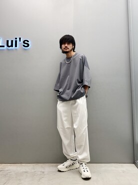 「Lui's（ルイス）のアイテム（スニーカー）」を使った、KOU SUEMATSUさん（メンズ・173cm）の夏コーディネート