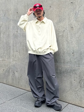 「アイテム（スウェット）」を使った、KOU SUEMATSUさん（メンズ・172cm・20代）の夏コーディネート