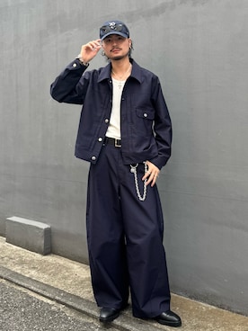 「アイテム（ブルゾン）」を使った、KOU SUEMATSUさん（メンズ・172cm・20代）の夏コーディネート