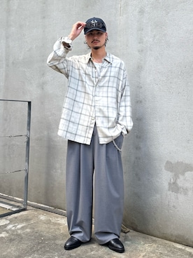 「アイテム（ウォレットチェーン）」を使った、KOU SUEMATSUさん（メンズ・172cm）の夏コーディネート
