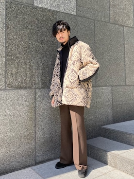 KOU SUEMATSUさん（メンズ・173cm）の冬コーディネート