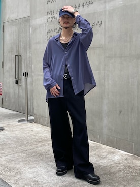 「ITTI（イッチ）のアイテム」を使った、KOU SUEMATSUさん（メンズ・172cm）の春コーディネート