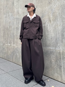 「Lui's（ルイス）のアイテム」を使った、KOU SUEMATSUさん（メンズ・172cm）の秋コーディネート