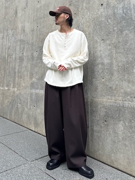 「Lui's（ルイス）のアイテム」を使った、KOU SUEMATSUさん（メンズ・172cm）の秋コーディネート