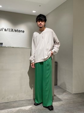 KOU SUEMATSUさん（メンズ・173cm）の春コーディネート