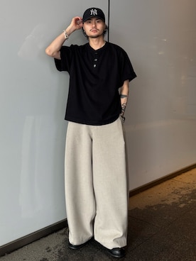 「Lui's（ルイス）のアイテム」を使った、KOU SUEMATSUさん（メンズ・172cm）の春コーディネート