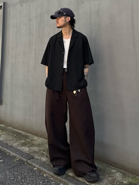 「Lui's（ルイス）のアイテム」を使った、KOU SUEMATSUさん（メンズ・172cm）の春コーディネート