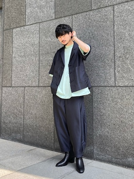 KOU SUEMATSUさん（メンズ・173cm）の春コーディネート